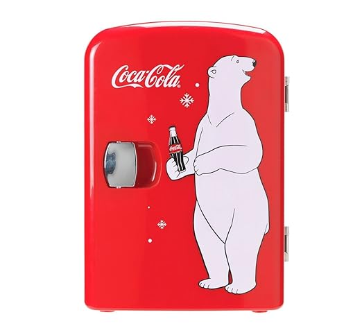 Coke-Mini-Kühlschrank mit Bär