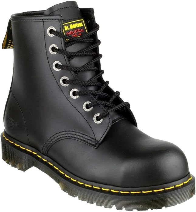 Dr. Martens Mens Black Safety Work Steel Toe Cap Icon 7B10 Boots Size
