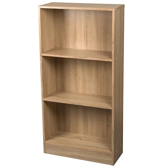 Schoberg Regal Bücherregal 120 x 60 x 24cm Holzregal Kinderzimmer Wohnzimmerregal Braun