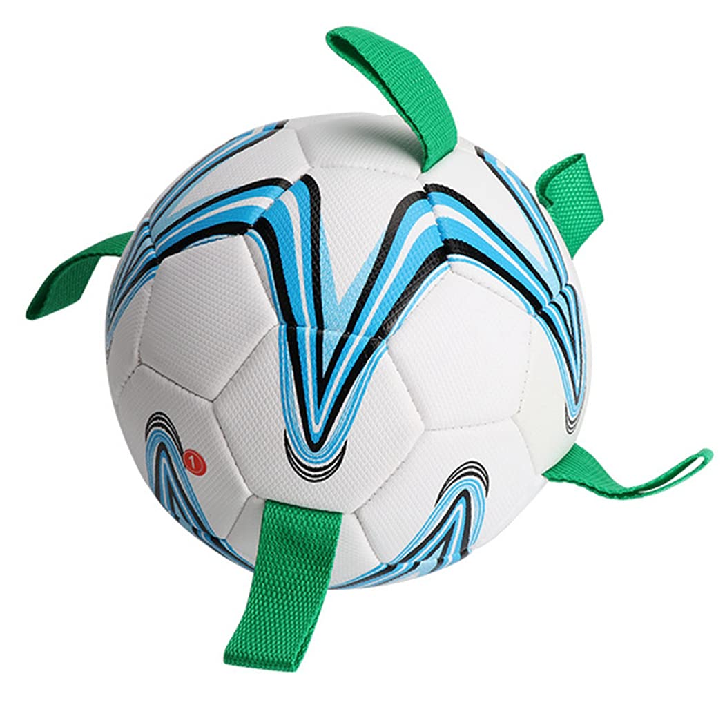 SOWUNO Dog Soccer Ball Interactive Reusable Upgraded Rubber Elastic Lightweight Pet Herding Ball