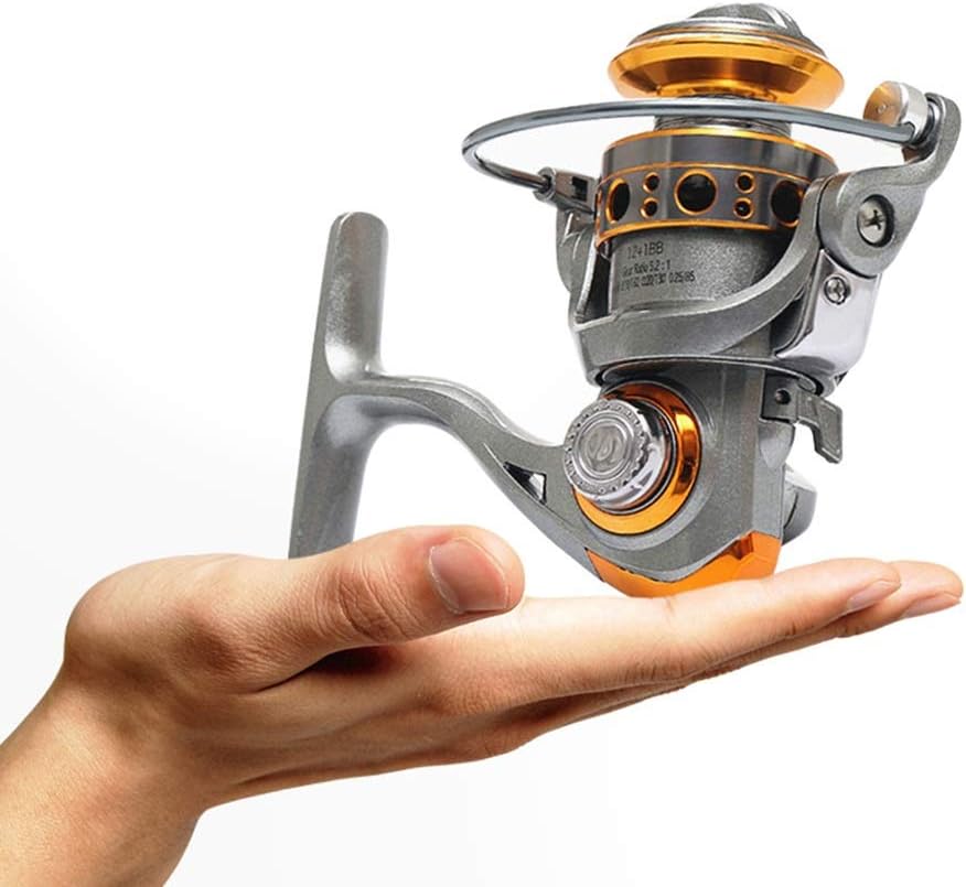 Qazon Fishing Spinning Reel with Metal Body Carbon Fiber