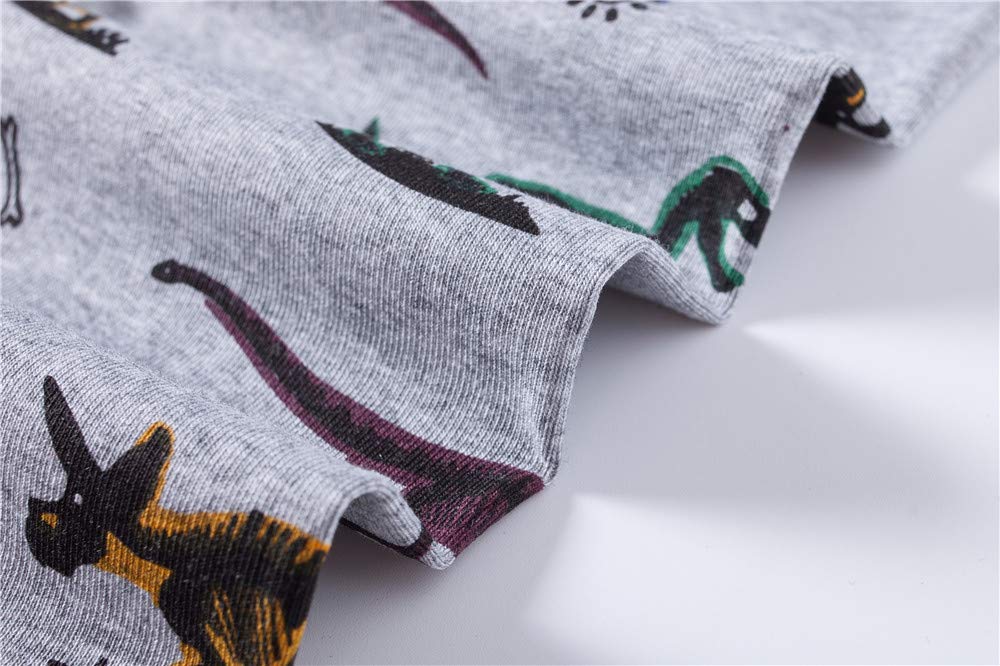 Little Boys Pyjamas Dinosaur Christmas Nightwear Sleepwear Long Sleeve Pjs Set for Kids Toddler 1-2 Years 2T