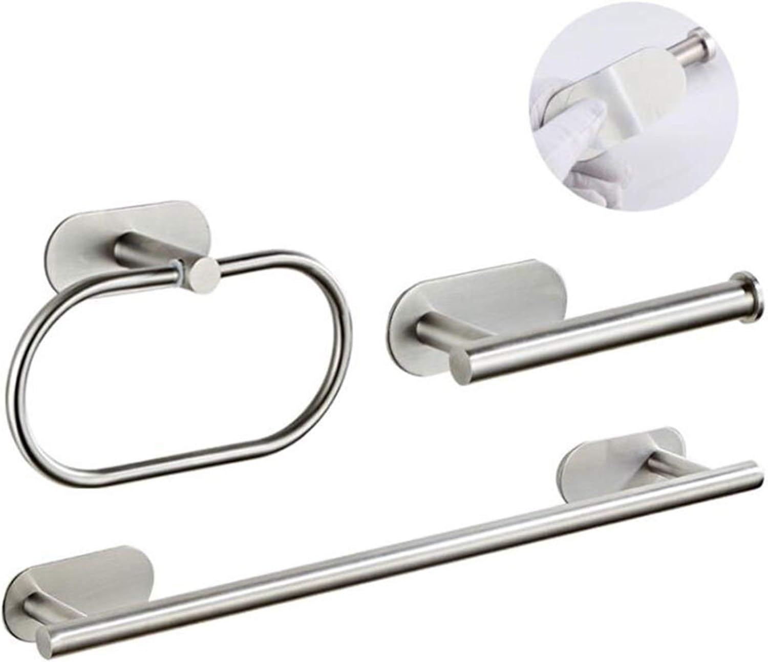 Paper holder Conjunto de hardware de baño autoadhesivo, 304 Acero