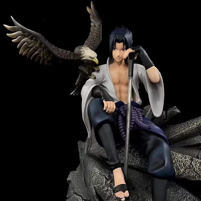 35CM Naruto Figuras Águila Uchiha Sasuke Figura De Acción De La Estatua