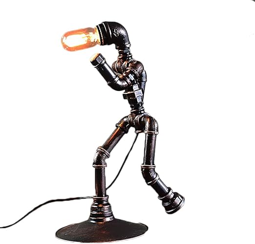 Diy Retro Elefant Figur Lampe Halori Dampf Punk Dekoration Ornamente Wasser Rohr Lampe Loft Buro Leselampe Schlafzimmer Nachttischlampe Amazon De Beleuchtung