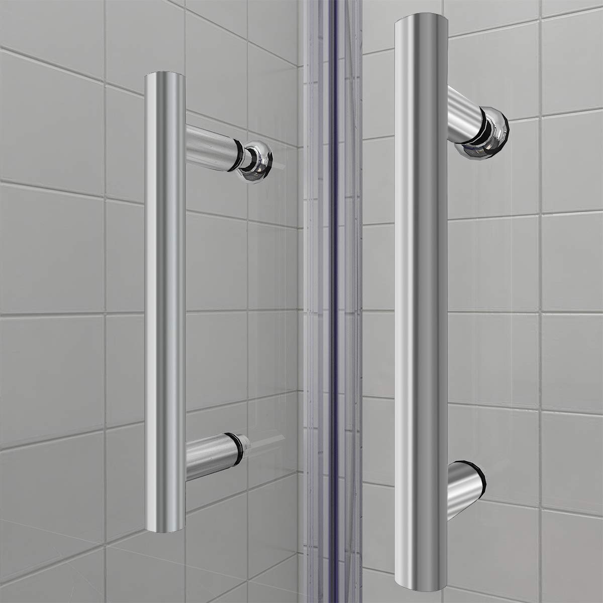 Duschkabine Duscht uuml r Rahmenlos Nischent uuml r Doppel Pendelt uuml