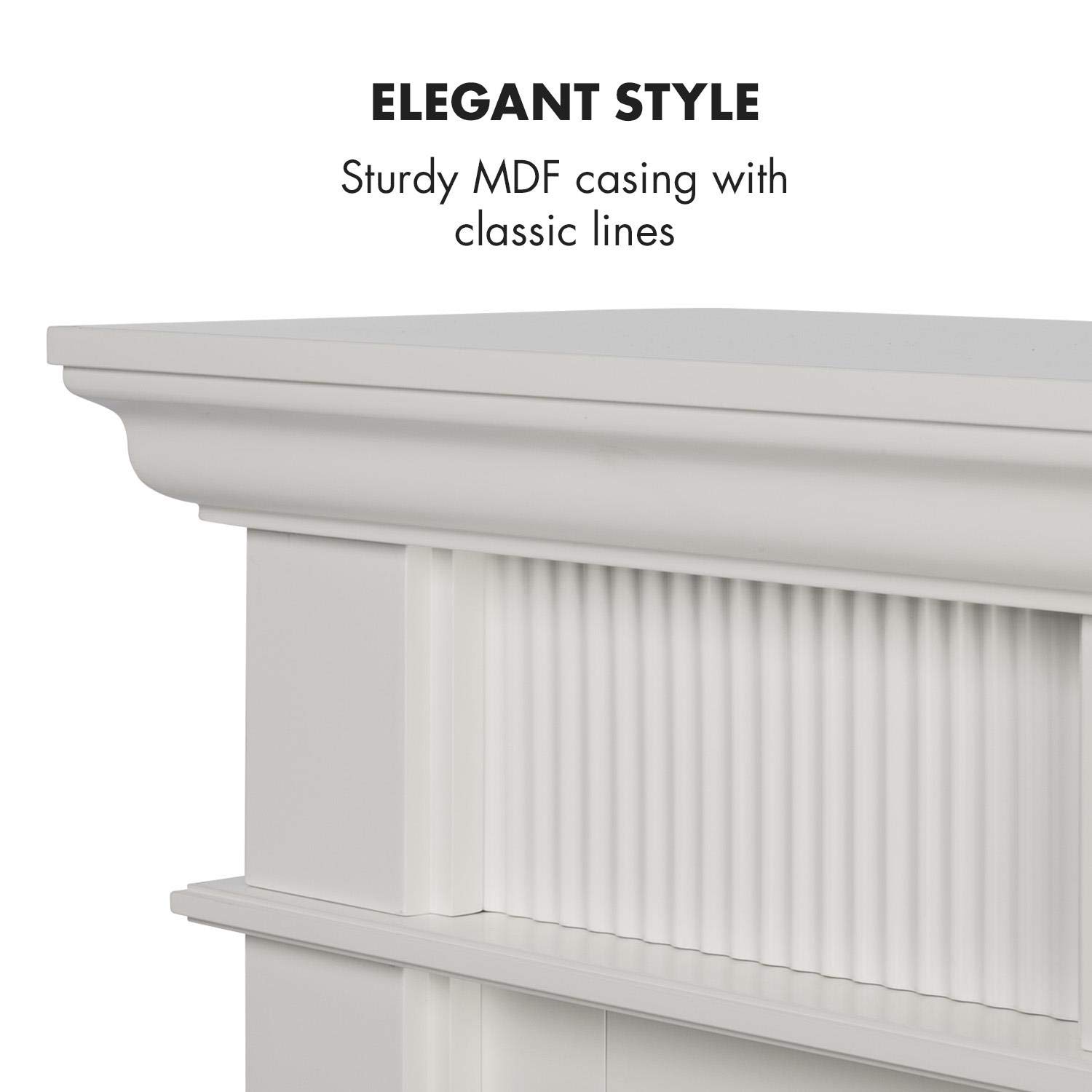 Klarstein Bern Elektrischer Kamin Mit Heizung Und Flammeneffekt