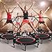 Mini Trampoline for Kids Adults, 40-Inch Folding Fitness Trampoline with Adjustable Handle Bar | Max Load 250lbs Rebounder for Indoor Outdoor Cardio Training