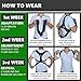 Spine Corrector by FIGHTECH | Back Straightener and Clavicle Support | Adjustable Back Brace Posture Corrector for Women & Men | Available in 2 Sizes (L/XL)