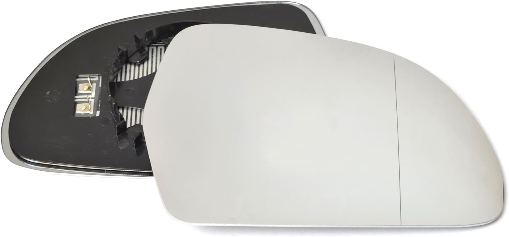 Driver right hand side Heated wing door Silver mirror glass with backing plate #W-SHY/R-SKAOA09 [Clip On]