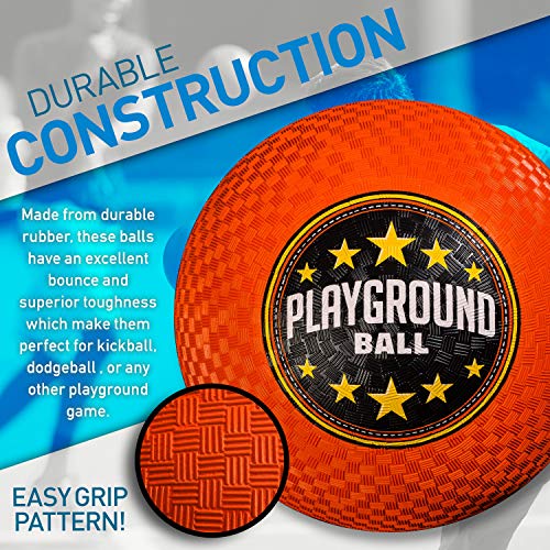 Franklin Sports Playground Balls - Rubber Kickballs and Playground Balls For Kids - Great for Dodgeball, Kickball, and… - Image 3