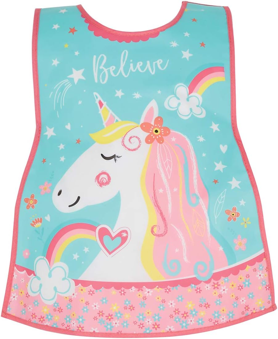 Cooksmart Kids British Designed PEVA Apron, Unicorn, 32cm x 48cm, Fits 2-6 Years