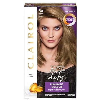 Clairol Age Defy Permanent Hair Dye 8a Medium Ash Blonde Amazon