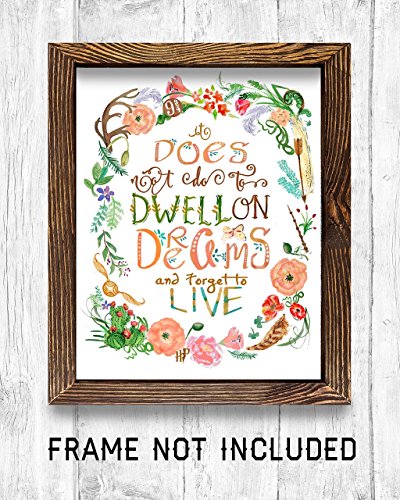 Gifts for Harry Potter fans! - Set of 4-8"x10" Prints - Harry Potter Quotes and Sayings (HP Wreath)