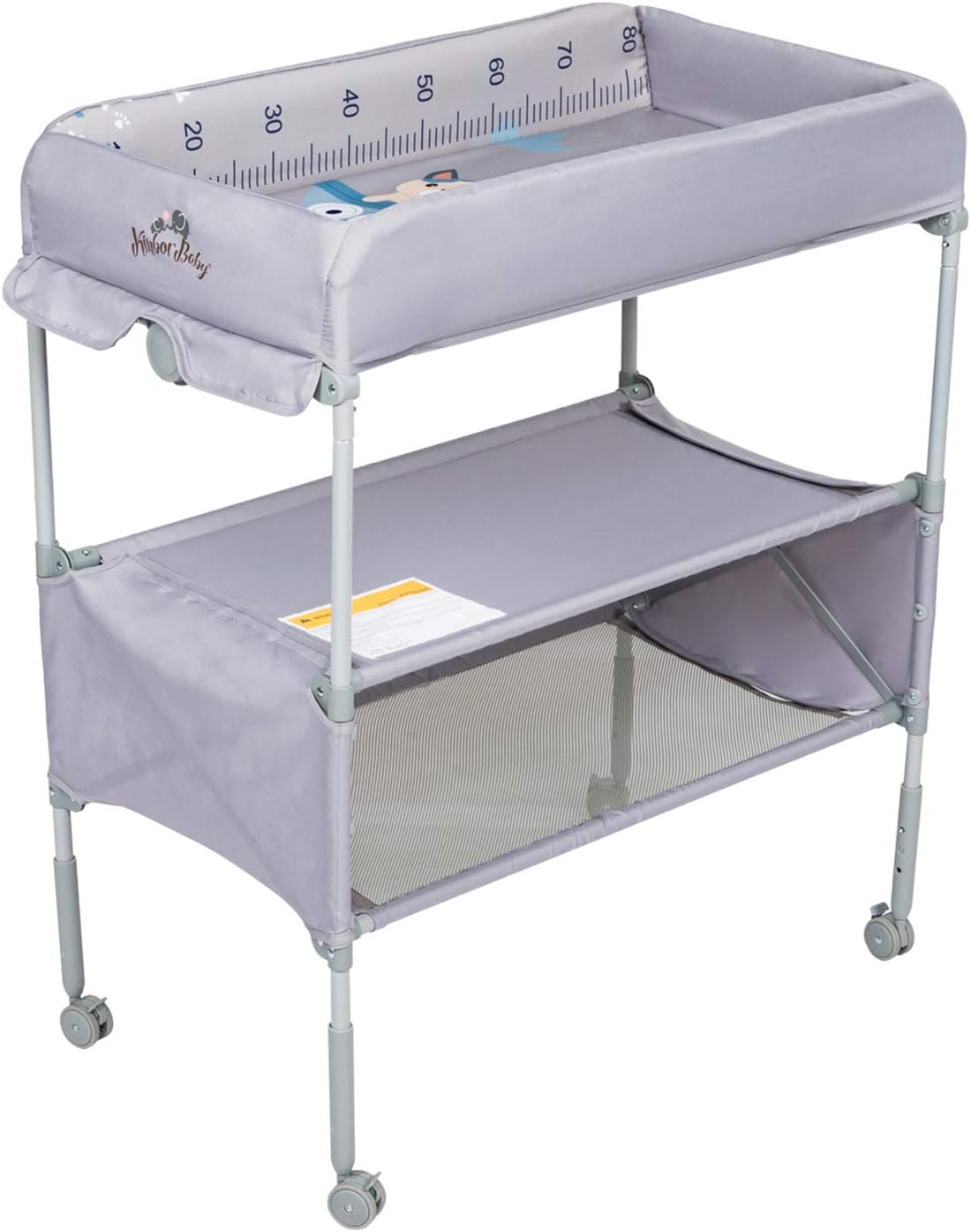 Kinbor Baby Changing Table Folding Diaper Station Nursery Organizer for Infant