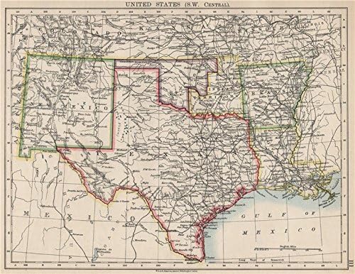 Amazon Com Usa South Central Texas Proposed State Of Oklahoma Inc Indian Territory 1903 Old Map Antique Map Vintage Map Printed Maps Of Usa Posters Prints