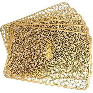 Khushi Creation PVC Fridge Multi Purpose Mats Set of 3 Pcs (Yellow)