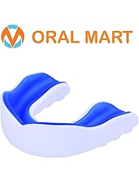 Oral Mart Sports Youth Mouth Guard Kids (6 Best Colors, 2 Outlet Deals) - CUSHION Youth Mouthguard (BPA Free) Karate, Flag Football, Martial Arts, Rugby, Boxing, MMA, Sparring, Hockey (/w Vented Case)