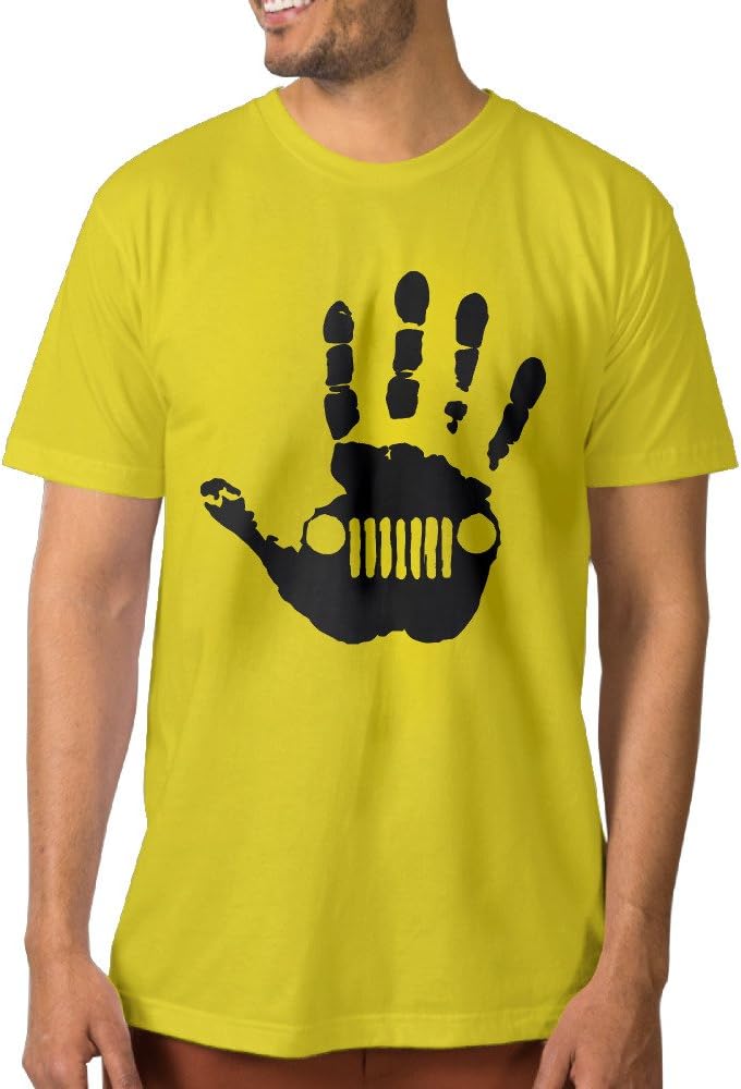 PTCYM Jeep Skeleton Handprint Custom Men's Tees Red