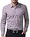 PAUL JONES Mens Plaid Casual Dress Cotton Shirts CL6299