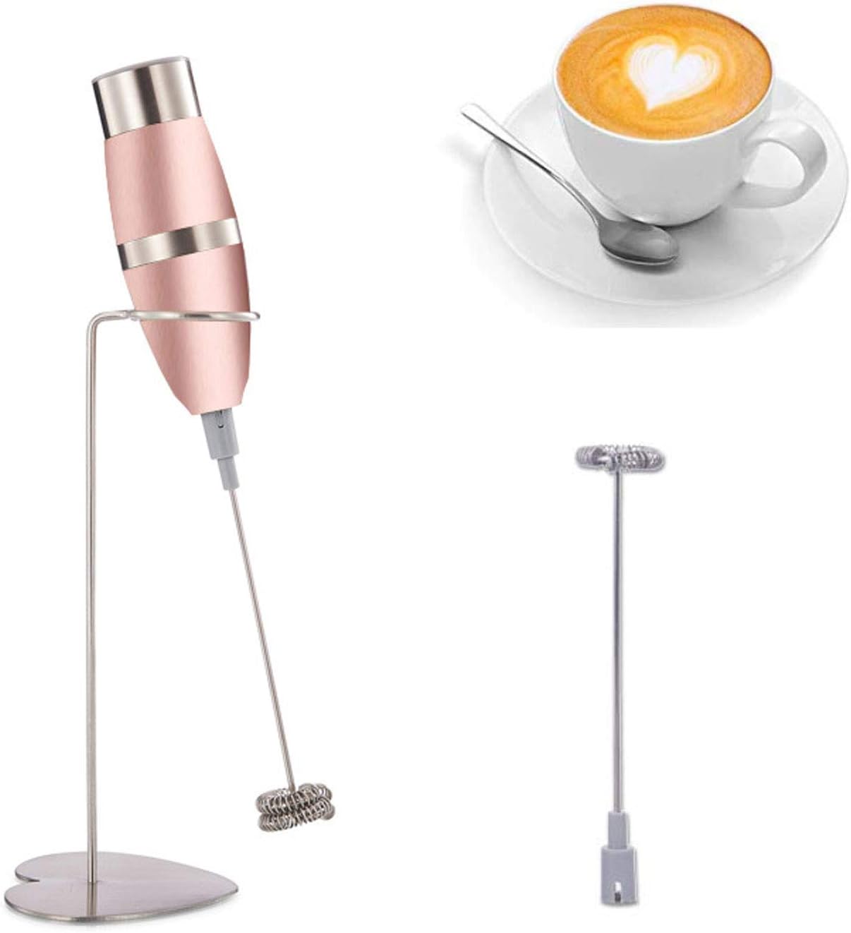 Electric Milk Frother Handheld Battery Operated For Bulletproof Coffee