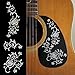 Inlaystickers Oriental Flower Perfect Guitar and Bass Inlay Sticker/Decal (B-165OFS-WT)