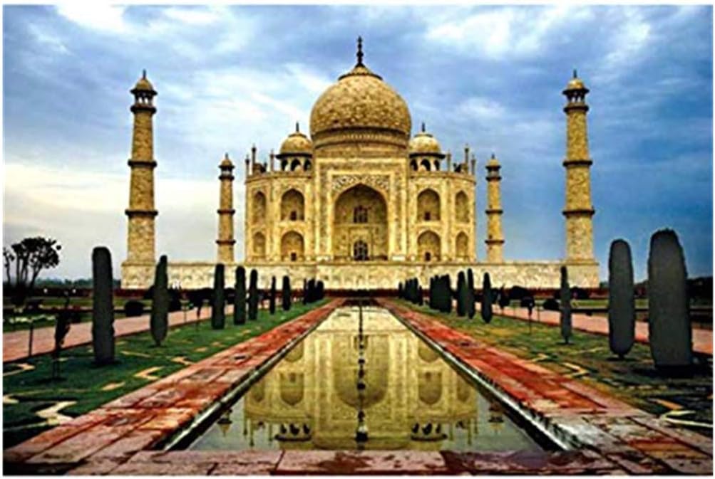 OhradWord Taj Mahal Royal Jigsaw Puzzles 1000 Pieces for Adults Kids - Paramount Symbol Fantasy Series- Large Puzzle Game Toys Gift
