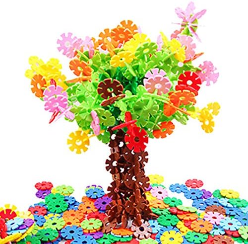 MakeFunToys(TM) Building Block Snowflake Creative BLOCK 500+Pcs Educational Toys for children 12 Color