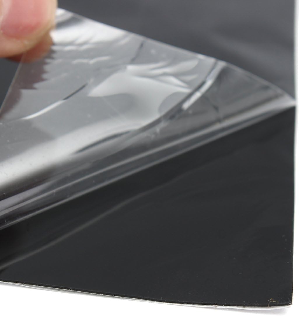 300x300x0.6mm Black Silicone Rubber Sheet Self Adhesive Pad High