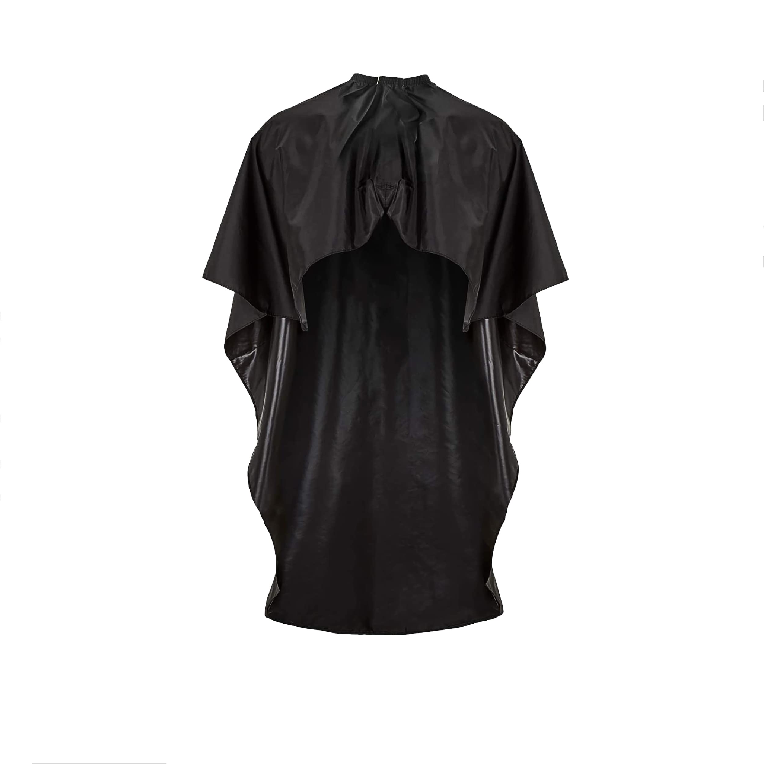 LUUK & KLAAS Hairdresser Cape with hook and loop Closure (Adjustable to Any Size) in Black - Hairdressing Gown