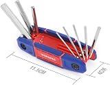 WORKPRO 24PC Folding Hex Key Set Metric Ball End Torx Keys view 5