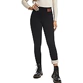 PUXODA Women Sherpa Lined Leggings Soft Clouds Fleece Tights Winter Warm Thermal Thick Cashmere Pants High Waist