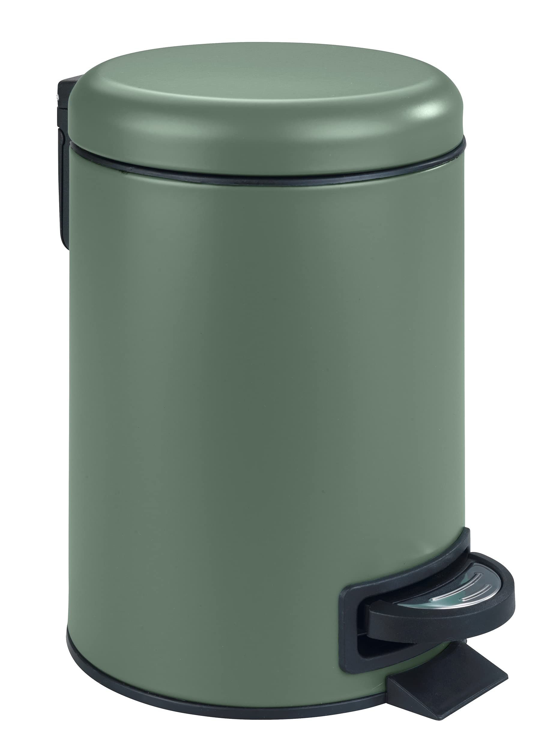 WENKO Cosmetic Pedal Bin Leman Dark Green 3L