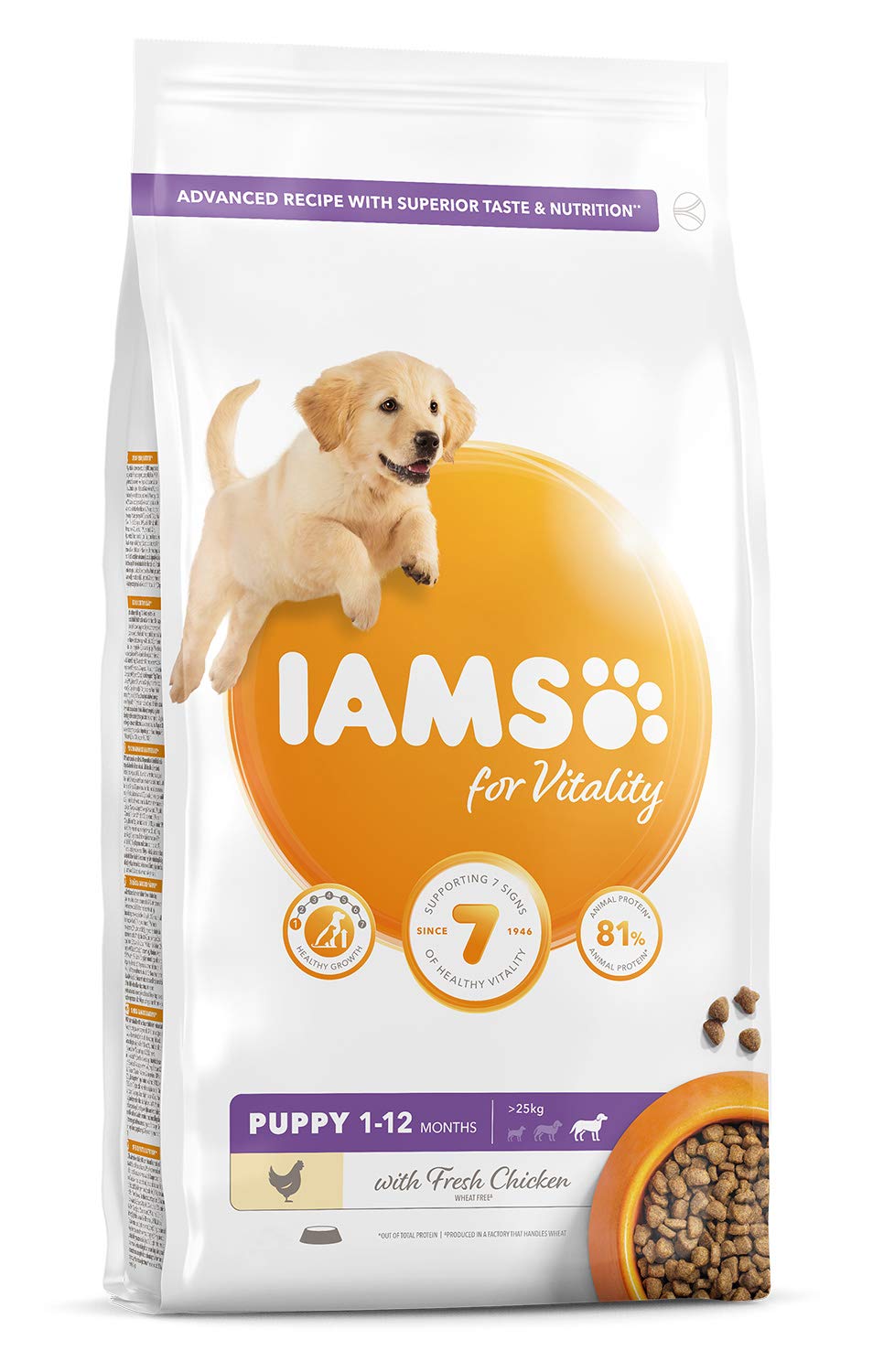 Other Iams Vitality Puppy Large Dog Food With Fresh Chicken 2kg
