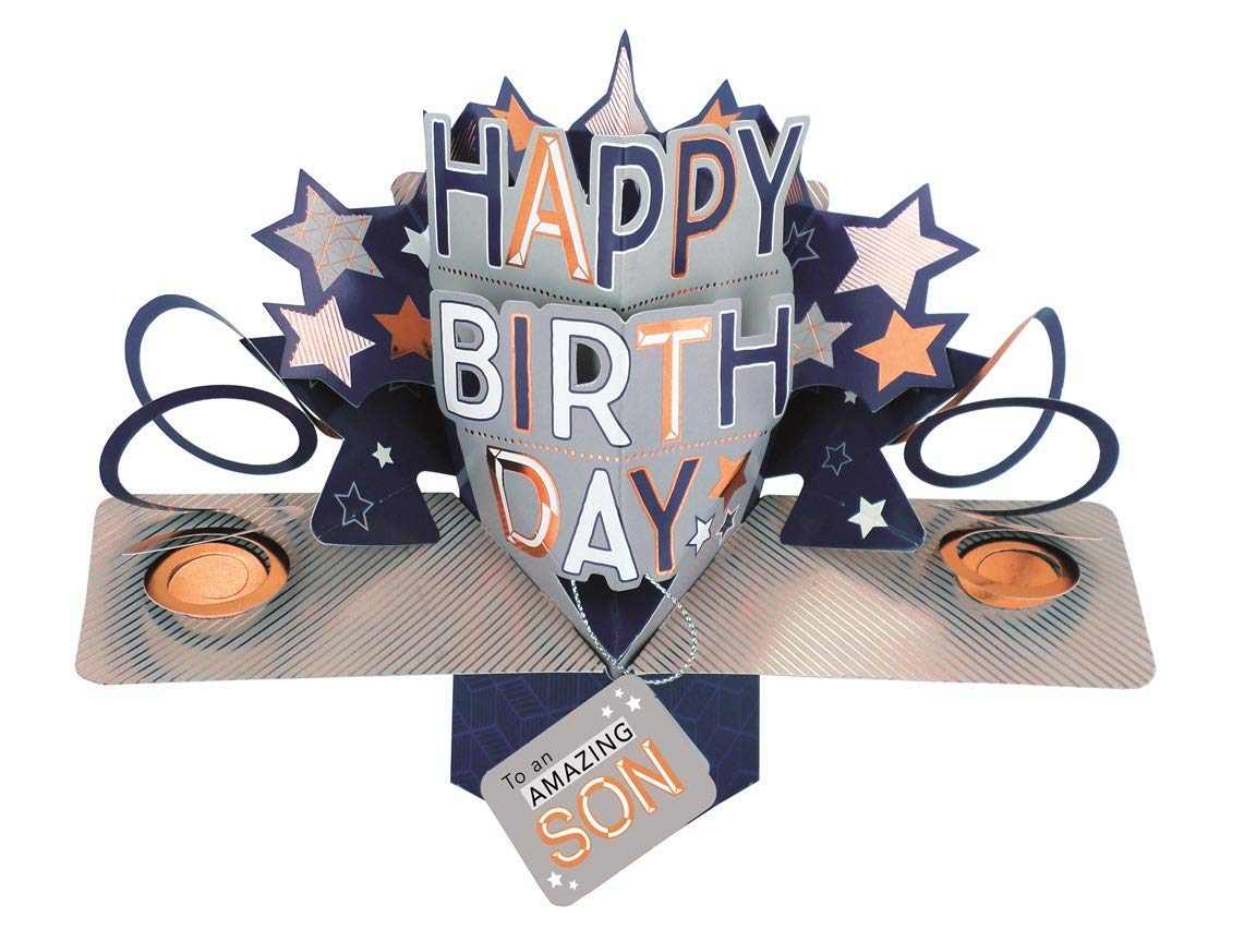 Second Nature Amazing Son Happy Birthday Pop-Up Greeting Card Pop Up Cards POP198MC13