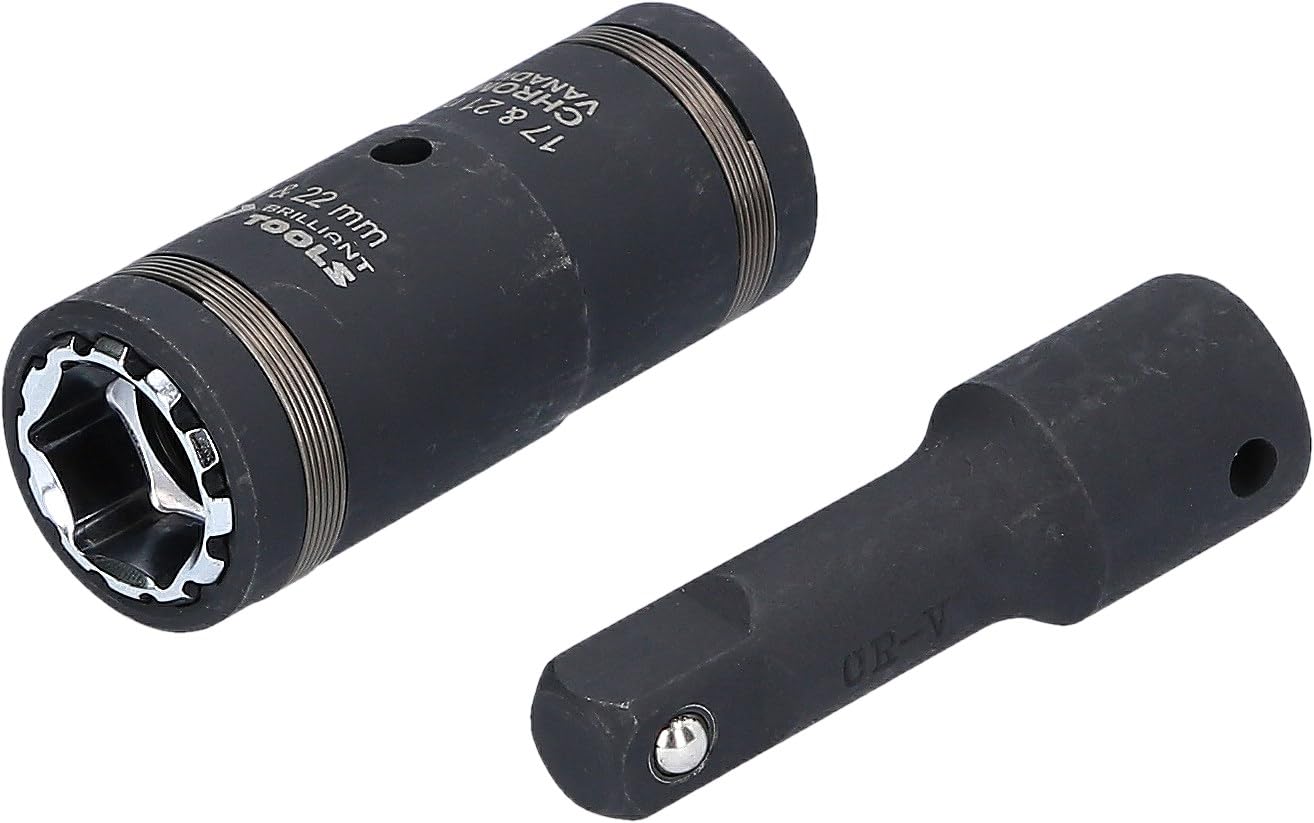 BRILLIANT TOOLS BT691011 4-in-1 Power Socket Set (2 Pieces) [Powered by KS Tools]