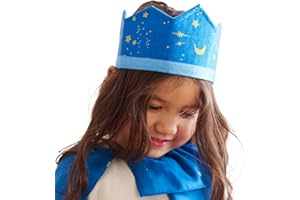 Sarah's Silks Enchanted Star Silk Crown | A Magical Dress-Up Elastic Headband for Princes, Princesses, Kings, & Queens | Montessori Toy for Children