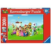 Ravensburger Children Puzzles Super Mario Adventure - Ages 8+ | Super Mario XXL 200 piece jigsaw puzzle, educational and fun toy, ideal as an original gift for children from 8 years.