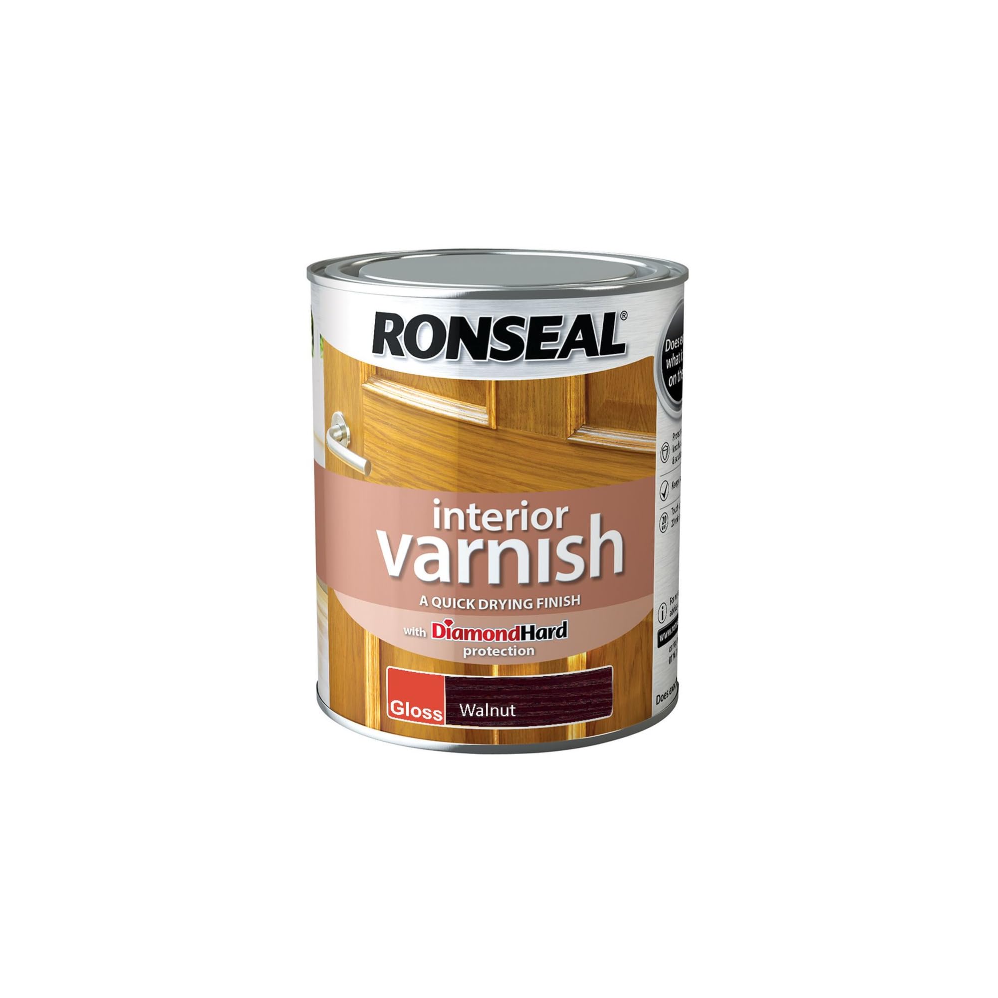 Ronseal Interior Varnish Walnut Gloss 750ml