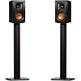 ECHOGEAR Bücherregal-Lautsprecherständer – Vibrationsabsorbierend, Für Klipsch, JBL U.a., Bis 9 Kg, Schwarz