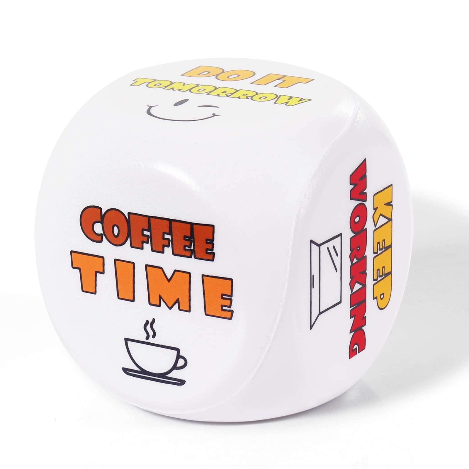 Anti Stress Cube - Colorful Stress Cube with 6 Fun Actions to Reduce Stress, Xmas Gift and Office Toy for All Colleagues, Boys and Girls, Students, Friends and Employees with Weak Nerves
