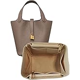 NJAICHY bag organizer for picotin 18,bag insert for picotin 18,beige color