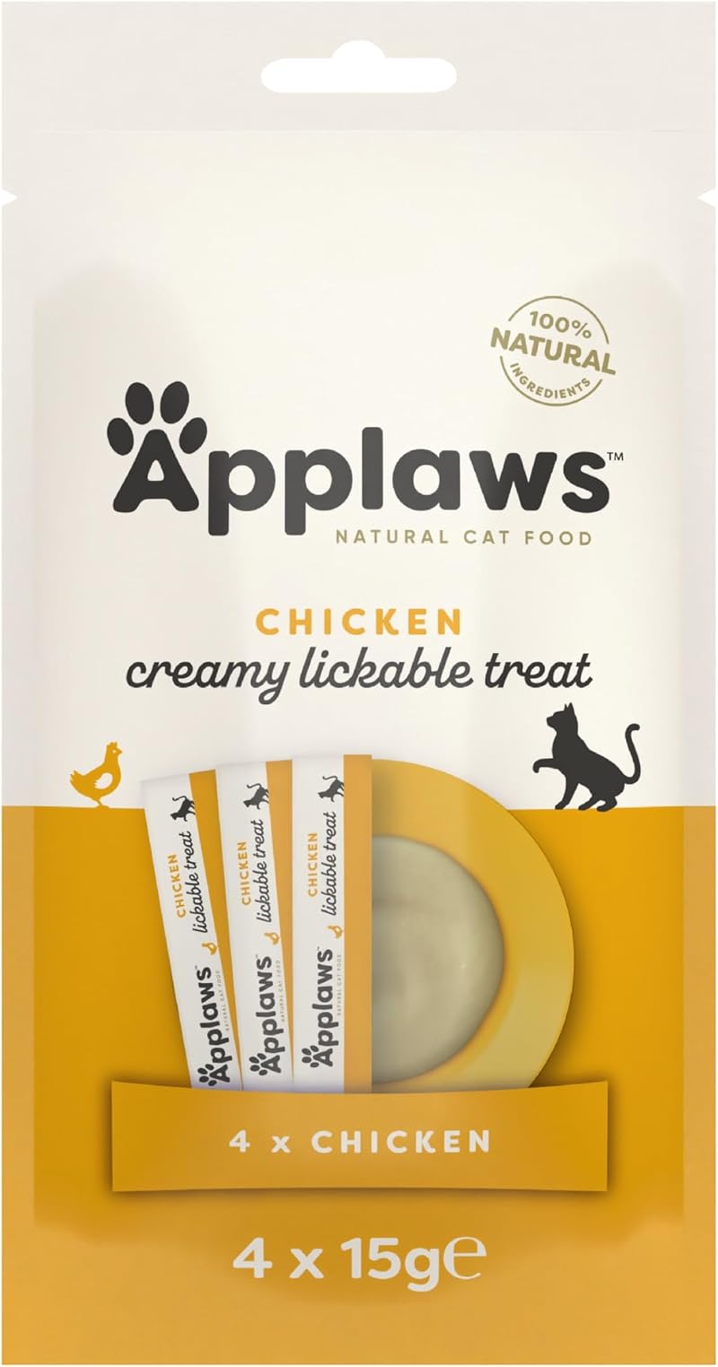 Applaws Creamy Chicken Lickable Cat Treats 40 Sachets 15g Grain Free