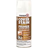 Zinsser Cover-Stain Oil-Base Primer-Sealer Spray, White | Zinsser Cover-Stain spray, 13oz. Oil-base stain-blocking primer-sealer for wood, drywall &amp; metal; seals stains, superior.