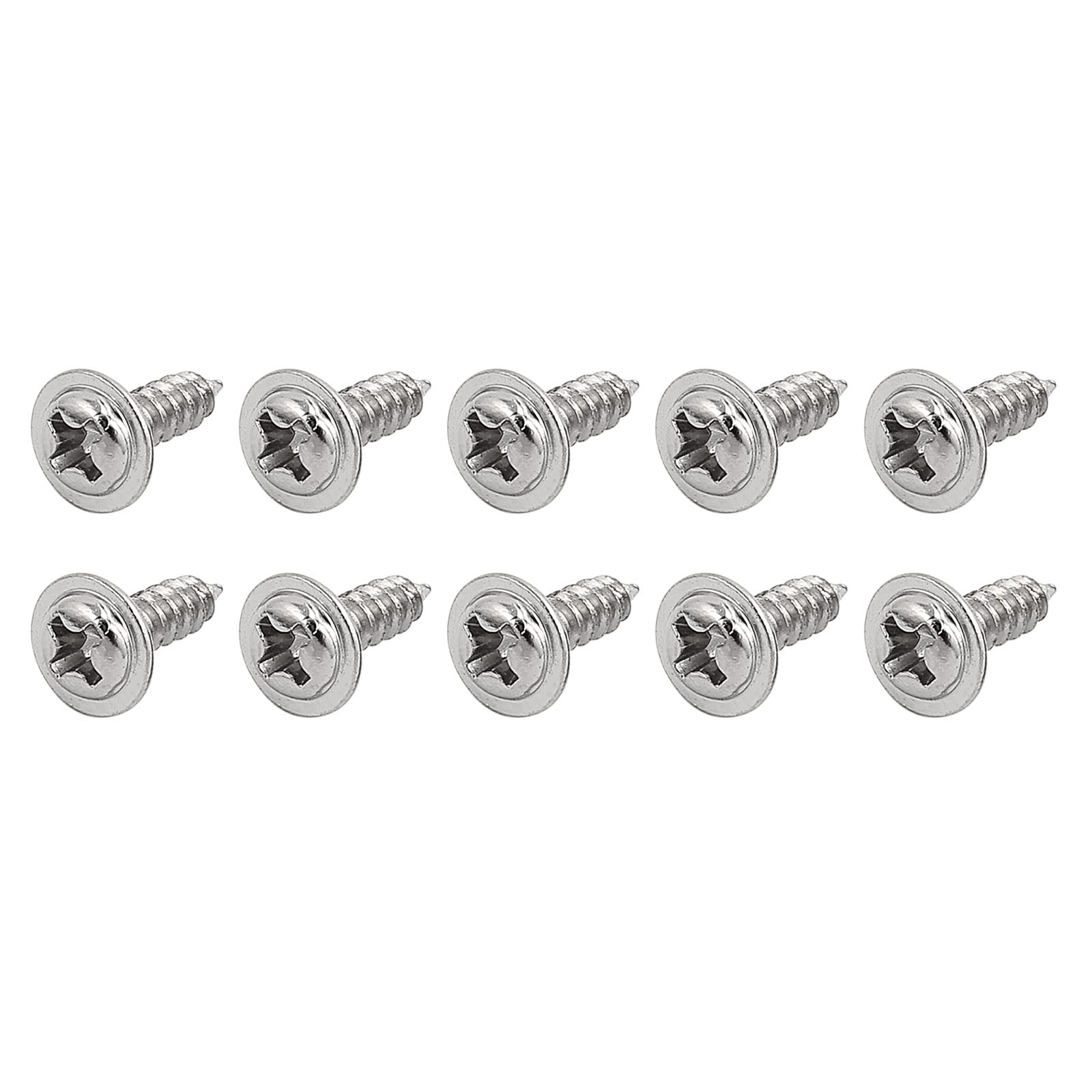 METALLIXITY Phillips Self Tapping Screws (M3x10mm) 50Pcs, Stainless Steel Self-drilling Screw - for House Maintenance and Woodworking