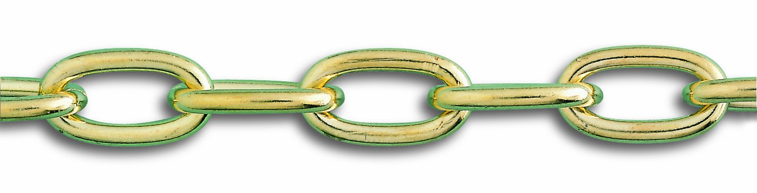 Chapuis LVBF20 Chain Welded Links Brass-Plated Steel 24 kg Diameter 2 mm Length 2.5 m