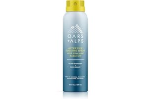 Oars + Alps After Sun Spray, After Sun Care Spray with Aloe Vera, Kukui Oil & Niacinamide & Green Tea Scent to Naturally Cool Skin, Hydrating, Soothing, Non Greasy, 6oz