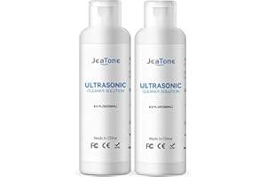 JeaTone Ultrasonic Cleaner Solution Concentrate,Professional Jewelry Cleaner for All Ultrasonic Machines,Compatible with Diamond,Gold,Silver,Gemstones,Ring,17 OZ (2 Pack)