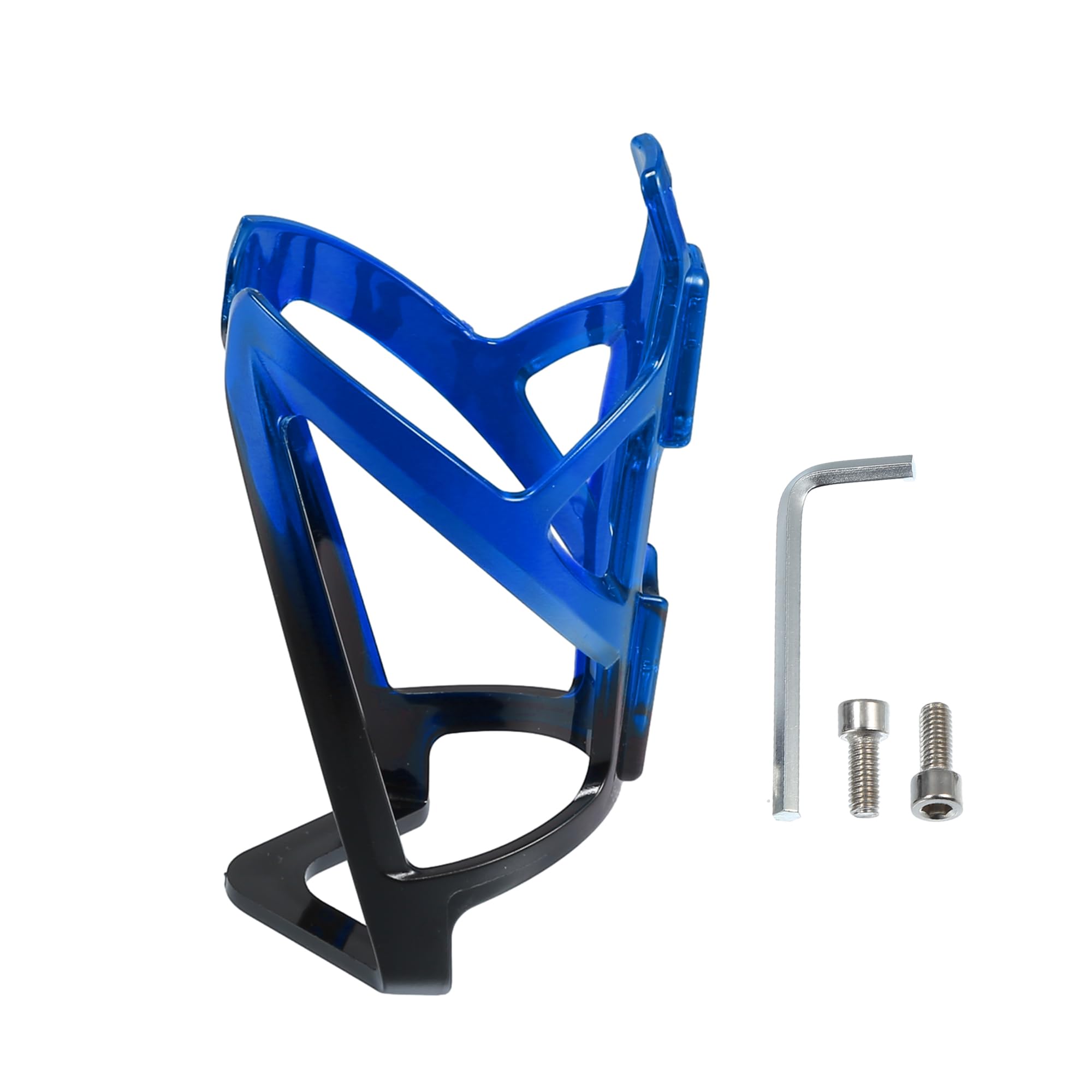 X AUTOHAUX 1 Set Bike Water Bottle Cage Holder w/Screws and Wrench Black Blue