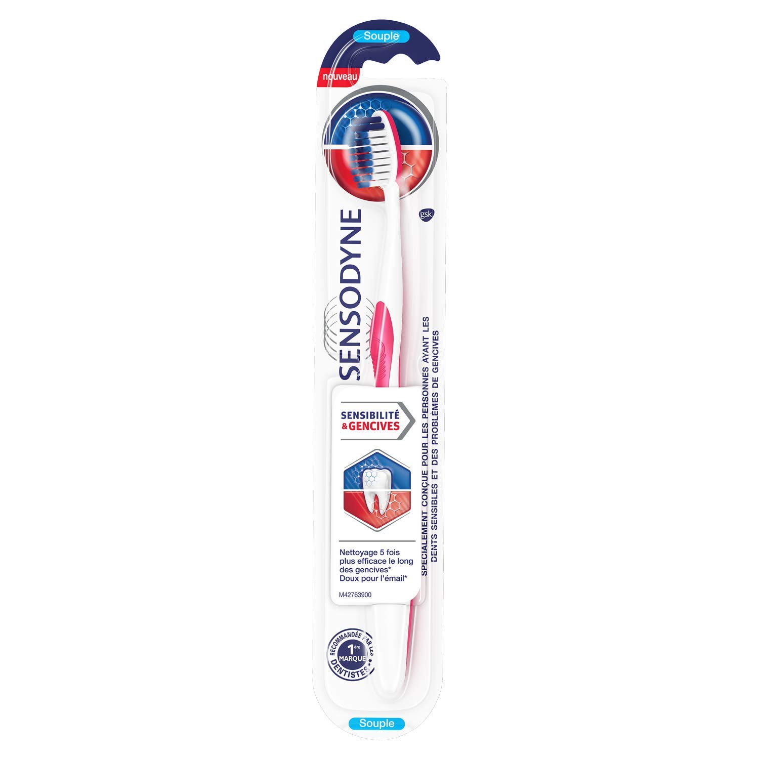 Sensodyne Sensitivity & Gums Toothbrush, Soft, for Sensitive Teeth Without Damaging Gums, Random Colour